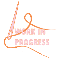 thetapestrylabel creative handmade sewing work in progress Sticker