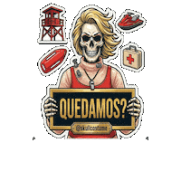 Skull Playa Sticker