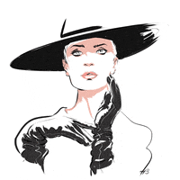 make up wink GIF by Hilbrand Bos Illustrator