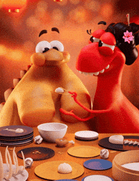 Chinese New Year Celebration GIF by Claynosaurz