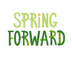 Spring Ahead Time Change Sticker