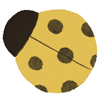 Lady Bug Flowers Sticker