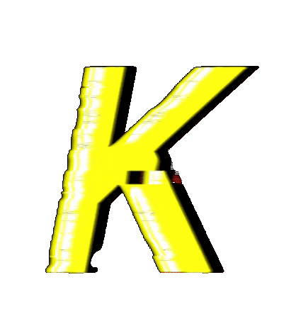 Glitch Alphabet Sticker by #BASILIO
