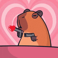 Cappys love nft fat capybara GIF