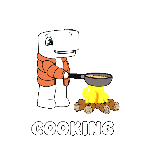 Fire Cooking Sticker by Ordinary Friends
