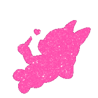 Pink Glitter Sticker