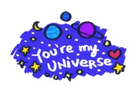 Universe Pentagon Sticker