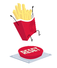 tired illustration Sticker by Wendy's