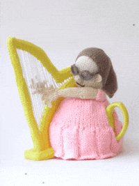 Musician Harp GIF by TeaCosyFolk