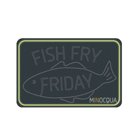 Friday Night Fish Sticker by Let's Minocqua