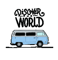 Simkone travel world holidays van Sticker