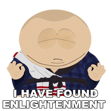 Cartman Namaste Sticker by South Park