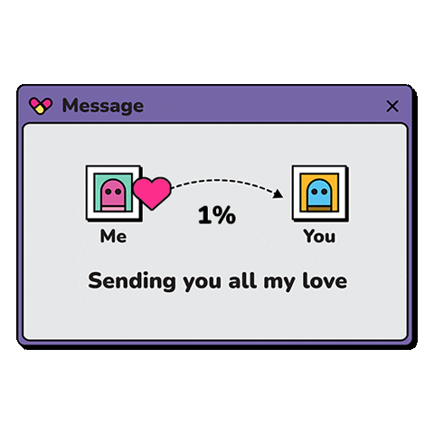 Sending You Love Sticker