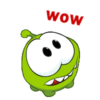 Shock Wow Sticker by Om Nom