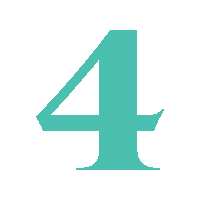 Number Four Sticker by Xyngular