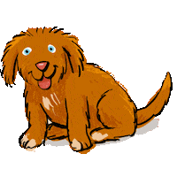 world_of_scratch dog puppy scratch scratch dog food Sticker
