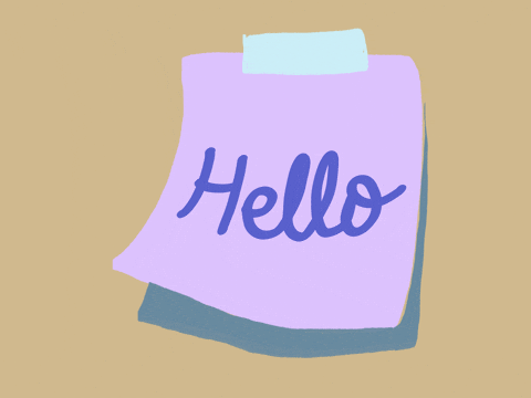 Pink Hello GIF by Alejandra Baiz