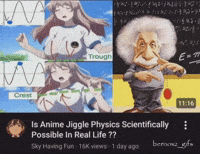 Albert Einstein Jiggle Physics GIF