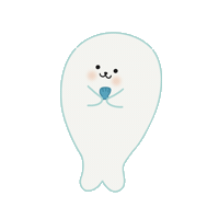 rangpeach incheon 인천 물개 조개 Sticker