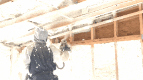 Open Cell Spray Foam GIF