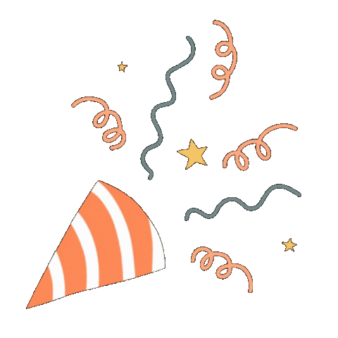 honeyofaparty party party time denise rodriguez party horn Sticker