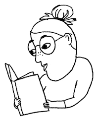 Illustration Lesen Sticker by karla-jean