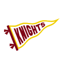 Knights Pennant Sticker by Calvin University