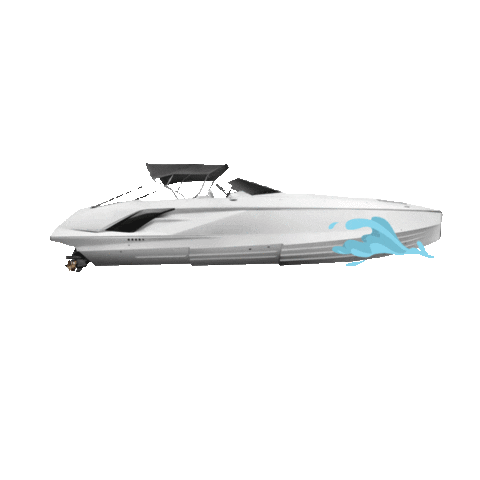 frauscher demon yachting miamivice speedboat Sticker