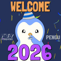 Happy New Year Penguin GIF by Pudgy Penguins