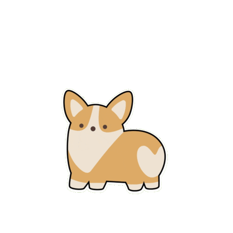 Corgi Derek Sticker