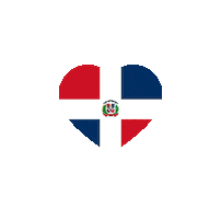 Dominican Republic Heart Sticker by Revestida