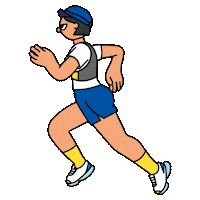 Run Running Sticker by FRIDONY