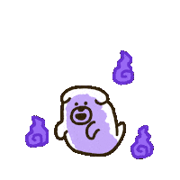 Dog Ghost Sticker by takadabear