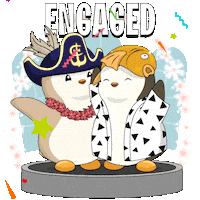 Propose Just Married Sticker by Pudgy Penguins