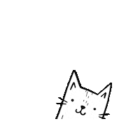 pobykylorey cat pobykylorey peekaboocat Sticker