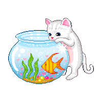 hungry cat STICKER by imoji