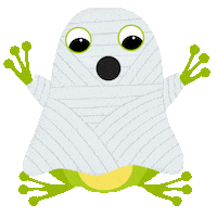 Ghost Frog Sticker by TOAD 8