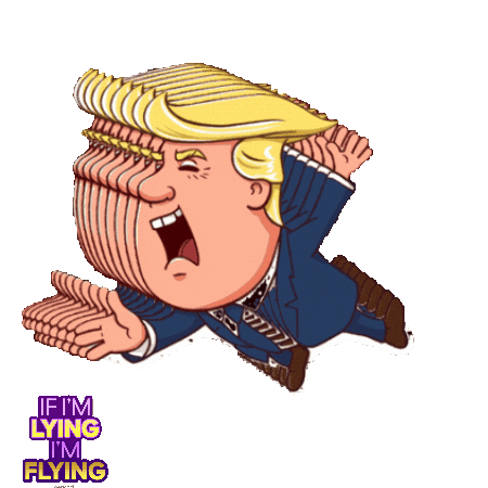 johnwythe giphyupload lying trump Sticker