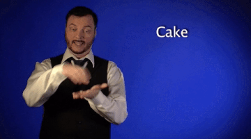 sign language cake GIF by Sign with Robert