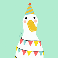 wirdasnmaw fun party holiday duck GIF