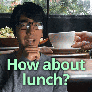 Lunch Date Eating GIF
