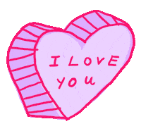 I Love You Heart Sticker by sophie shiff
