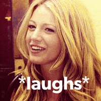 Gossip Girl Laughing GIF by blakelivelyfan