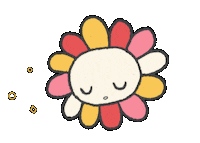 nyantokki sleepy daisy snooze drowsy Sticker