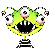 Monster Sticker by RARO