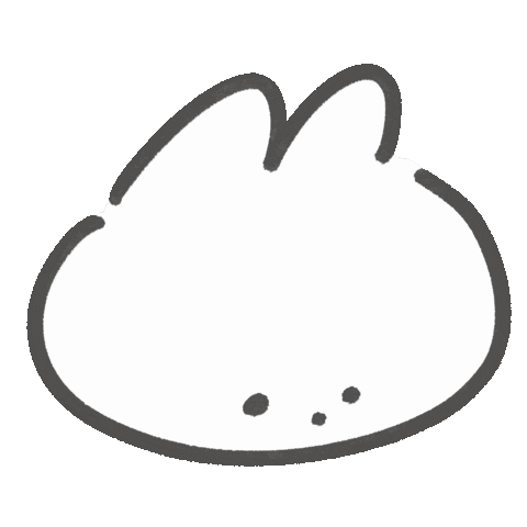 うさぎ 犬 Sticker by カホイラストレーション