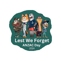 Defencekidz cartoon 2024 military veterans Sticker