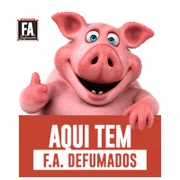 Pig Bacon Sticker by FA Defumados