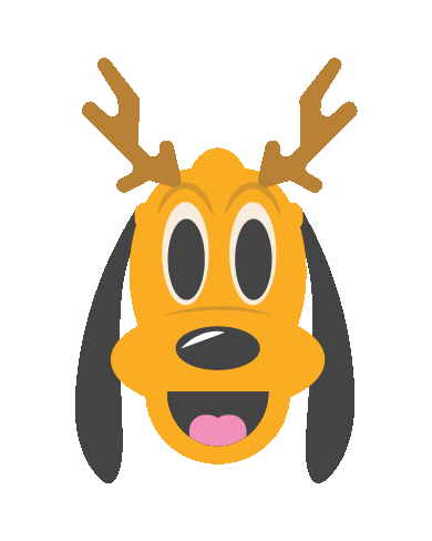 Happy Disney Pluto Sticker