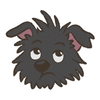 Cartoon Dog Sticker